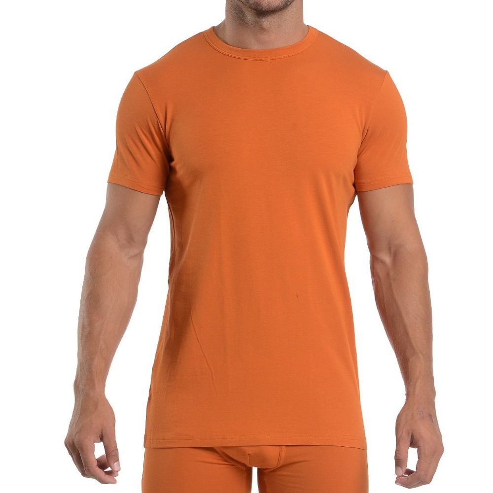 Wood Classic Orange Crew Neck T-Shirt (Multiple Sizes)